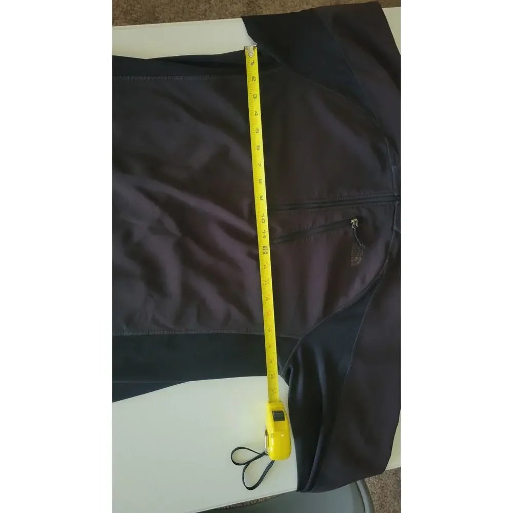 The North Face Men's Medium Black 1/2 Zip Fleece Pullover Stretch Chest Pocket